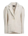 Isabel Marant Woman Coat Ivory Size 10 Acrylic, Wool, Polyester, Cotton In White
