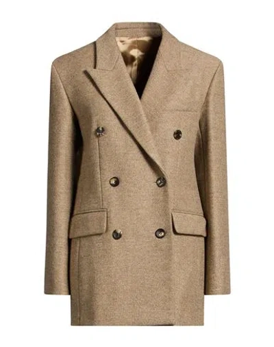 Isabel Marant Woman Coat Khaki Size 8 Virgin Wool In Brown