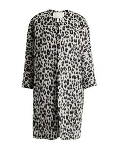 Isabel Marant Woman Coat Light Grey Size 10 Virgin Wool