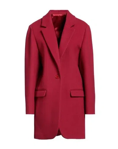 Isabel Marant Woman Coat Magenta Size 2 Virgin Wool, Cashmere, Polyamide