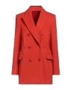 Isabel Marant Lileya Wool And Cashmere Blazer In Tomato Red