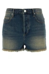 Isabel Marant Waist Belt Loops Shorts In Blue