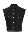 Isabel Marant Woman Denim Outerwear Black Size 6 Cotton