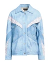 Isabel Marant Woman Denim Outerwear Sky Blue Size 6 Cotton In Blue