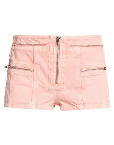 Isabel Marant Woman Denim Shorts Apricot Size 6 Cotton In Pink