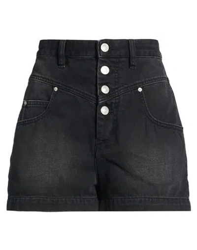 Isabel Marant Woman Denim Shorts Black Size 8 Cotton