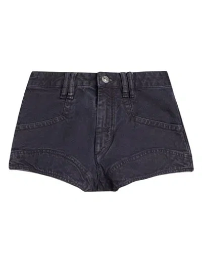 Isabel Marant Woman Denim Shorts Charcoal Size 2 Cotton In Black