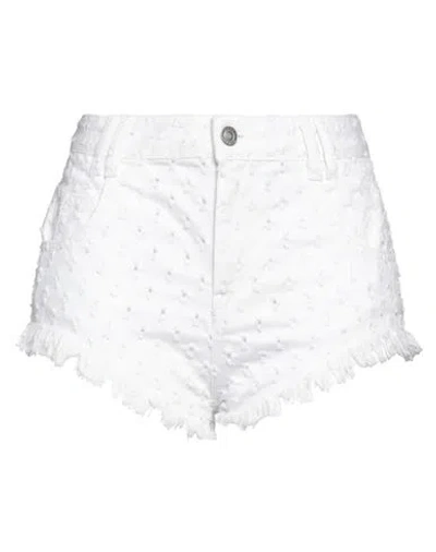Isabel Marant Woman Denim Shorts White Size 6 Cotton