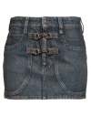 Isabel Marant Woman Denim Skirt Blue Size 4 Cotton In Blue