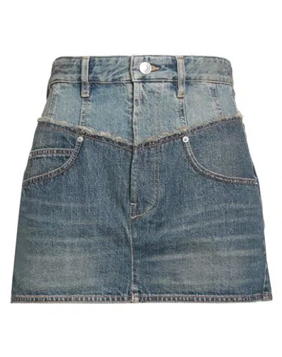 Isabel Marant Woman Denim Skirt Blue Size 6 Polyester, Cotton