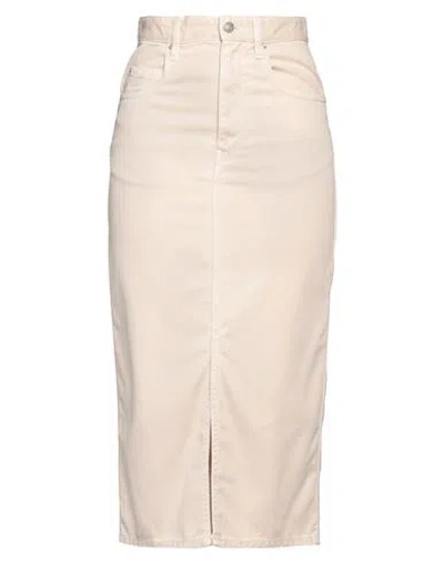 Isabel Marant Woman Denim Skirt Ivory Size 2 Lyocell, Cotton, Polyester In Multi