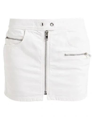 Isabel Marant Woman Denim Skirt White Size 4 Cotton