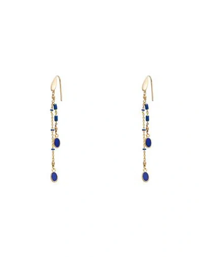 Isabel Marant Woman Earrings Blue Size - Metal
