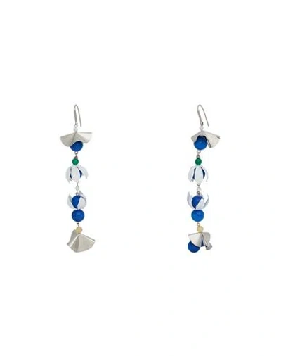 Isabel Marant Woman Earrings Blue Size - Metal
