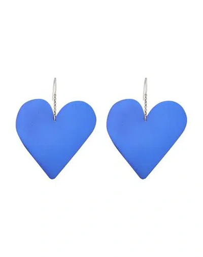 Isabel Marant Woman Earrings Bright Blue Size - Brass