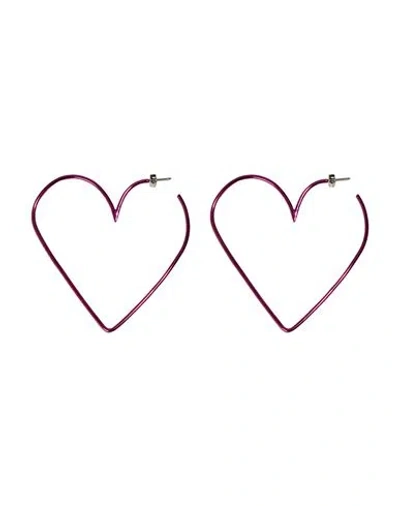 Isabel Marant Woman Earrings Fuchsia Size - Brass In Pink