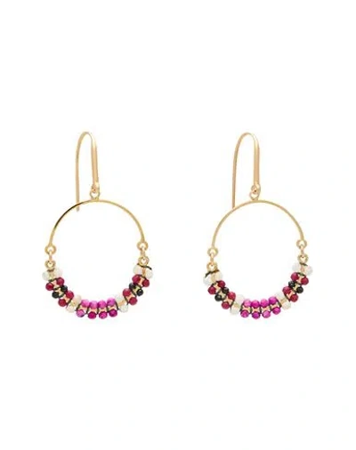 Isabel Marant Woman Earrings Fuchsia Size - Metal