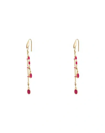 Isabel Marant Woman Earrings Fuchsia Size - Metal In Pink