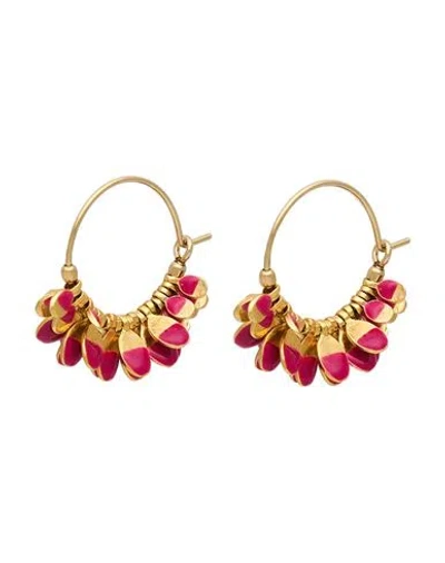 Isabel Marant Woman Earrings Fuchsia Size - Metal In Pink