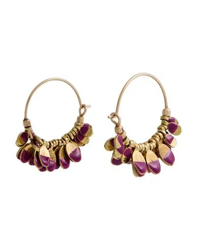 Isabel Marant Woman Earrings Gold Size - Tin, Brass, Resin