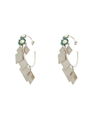 Isabel Marant Woman Earrings Ivory Size - Metal In White