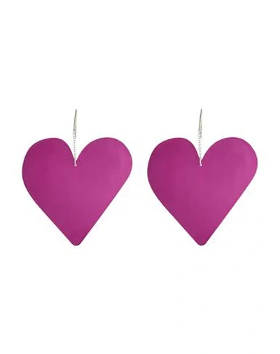 Isabel Marant Woman Earrings Mauve Size - Brass In Purple