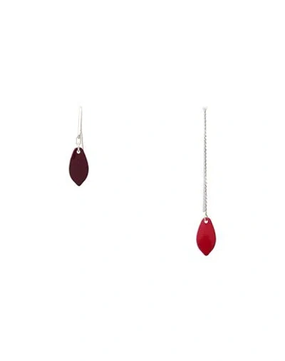 Isabel Marant Woman Earrings Red Size - Brass, Polyurethane