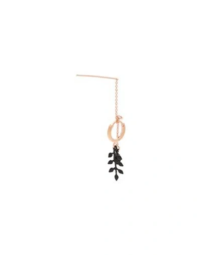 Isabel Marant Woman Earrings Rose Gold Size - Tin, Brass In Multi