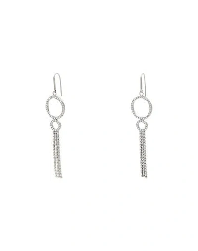 Isabel Marant Woman Earrings Silver Size - Brass, Glass