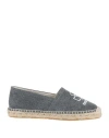 Isabel Marant Natural Beige Canvas Slip-on Espadrille Sneakers In Blue