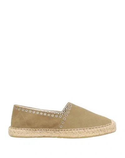 Isabel Marant Woman Espadrilles Camel Size 6.5 Cow Leather In Neutral