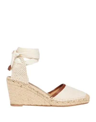 Isabel Marant Woman Espadrilles Cream Size 8 Cotton, Calfskin In White