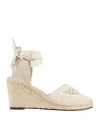 Isabel Marant Neutral Alfafi 85 Wedge Espadrilles In White
