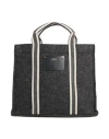 Isabel Marant Woman Handbag Lead Size - Wool, Polyester, Cow Leather In Grey