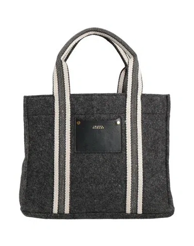 Isabel Marant Woman Handbag Lead Size - Wool, Polyester, Cow Leather In Grey