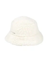 Isabel Marant Woman Hat Ivory Size 7 Wool, Virgin Wool, Polyamide In White