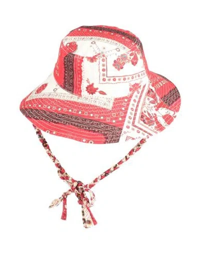 Isabel Marant Woman Hat Red Size 7 ⅛ Cotton
