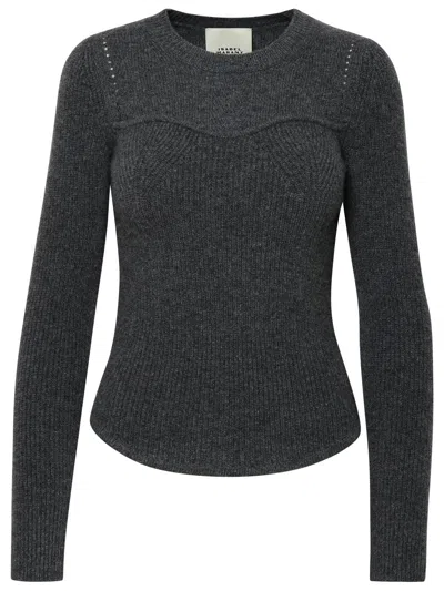 ISABEL MARANT ISABEL MARANT WOMAN ISABEL MARANT 'BRUMEA' SWEATER IN GREY CAHMERE BLEND