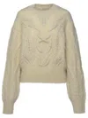 ISABEL MARANT ISABEL MARANT WOMAN ISABEL MARANT 'ELINE' BEIGE MOHAIR BLEND SWEATER