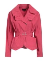 Isabel Marant Woman Jacket Fuchsia Size 6 Linen, Cotton, Elastane In Pink