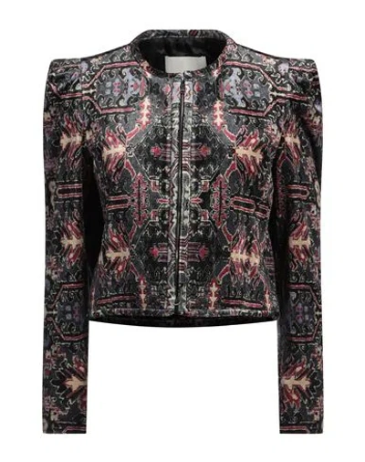 ISABEL MARANT ISABEL MARANT WOMAN JACKET LEAD SIZE 8 VISCOSE, PAPER