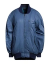 Isabel Marant Woman Jacket Slate Blue Size 6 Cotton, Acrylic, Wool, Elastane, Polyamide In Blue
