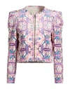 Isabel Marant Woman Jacket White Size 2 Viscose, Paper In Multi