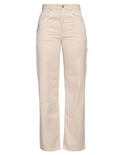 Isabel Marant Woman Jeans Beige Size 10 Lyocell, Cotton