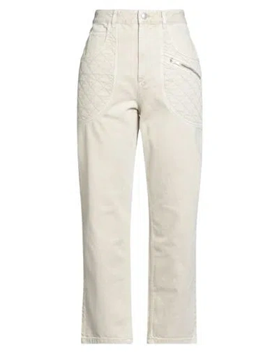 Isabel Marant Woman Jeans Beige Size 8 Cotton