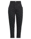 Isabel Marant Man Denim Pants Black Size 42 Cotton In Black