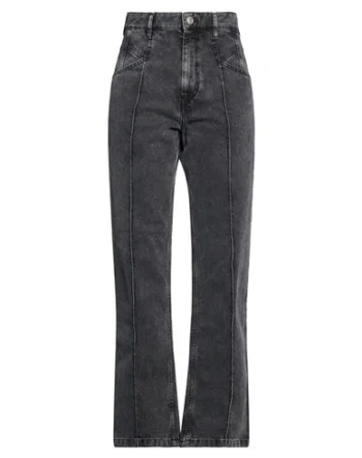 Isabel Marant Woman Jeans Black Size 6 Cotton In Gold