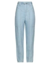 Isabel Marant Woman Jeans Blue Size 6 Cotton, Linen In Blue