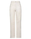 Isabel Marant Woman Denim Pants Cream Size 2 Cotton In White