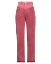 Isabel Marant Woman Jeans Garnet Size 6 Cotton In Red